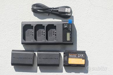 Kit K&F 3 Batterie NP-FZ100 per Sony