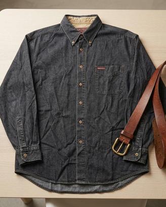 Camicia Denim Marlboro Classics Vintage Tg L 