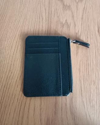 Portacarte Slim in Pelle Nera - Nuovo