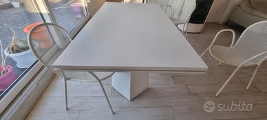 Tavolo Allungabile Bontempi "Fiandre" Bianco Opaco