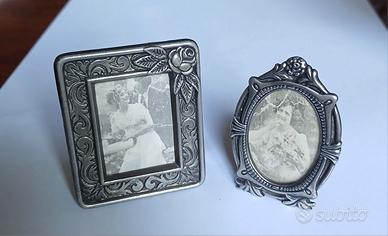 Mini cornici portafoto argento 925 vintage      
