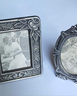 Mini cornici portafoto argento 925 vintage      