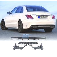 DIFFUSORE MERCEDES CLASSE C W205 AMG 15-21 LOOK C6