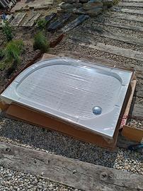 Piatto doccia 80x120 con angolo curvo