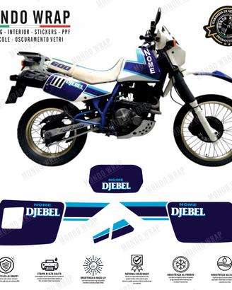 Kit adesivi tabelle compatibile DR 600 DJEBEL 1988