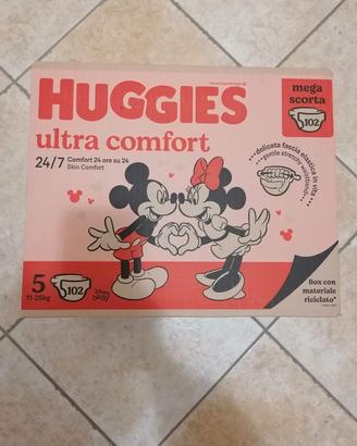 Pannolini Huggies ultra comfort tg. 5 megapack 102