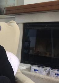 Inserto a legna Montegrappa 70 e camino in marmo