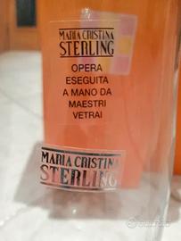 Vaso di cristallo marca Maria Cristina Sterling H