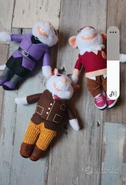 set peluche topini parmareggio