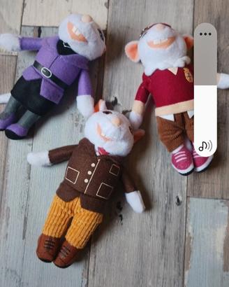 set peluche topini parmareggio