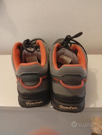Scarpe da trekking Quechua – Grigie e arancione