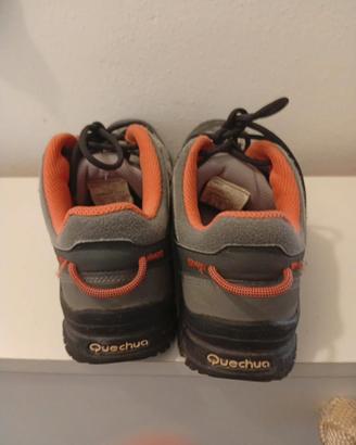 Scarpe da trekking Quechua – Grigie e arancione