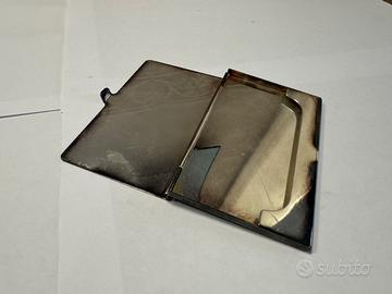 Porta Bigliettini da visita in Argento Vintage