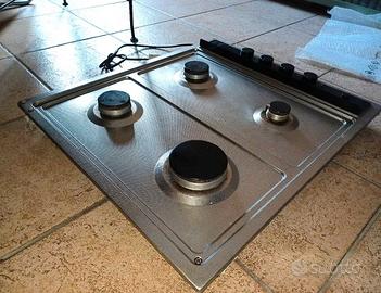 Piano cottura inox da incasso SMALVIC a gas