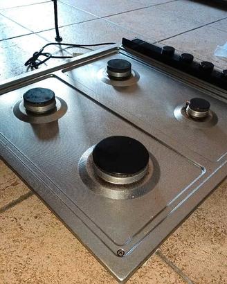 Piano cottura inox da incasso SMALVIC a gas