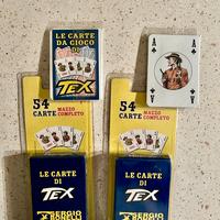 2 MAZZI CARTE DA GIOCO "TEX" SERGIO BONELLI