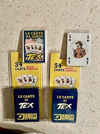 2 MAZZI CARTE DA GIOCO "TEX" SERGIO BONELLI