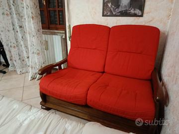 Divano in legno 2 posti 