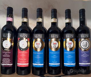 Bottiglie di vino docg