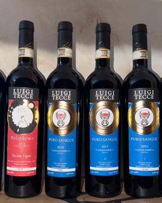 Bottiglie di vino docg