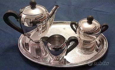 Set Bombé Alfra Alessi met. Argentato Anni '40/’50
