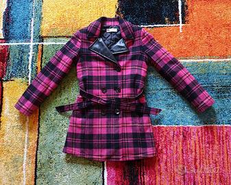 Cappotto in lana,scozzese,by PARROT,Tg.8 anni
