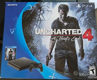 PS4 slim con 2 Controller, microfono e 2 Games