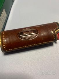 Roaring porta acc. Mx in cuoio anni 80