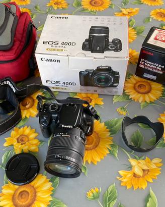 Canon 400D (10k scatti) + Sigma 17-70mm OS + Acc