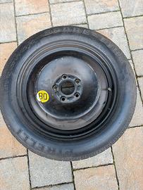 Ruotino in ferro con gomma pirelli 125/85/r16