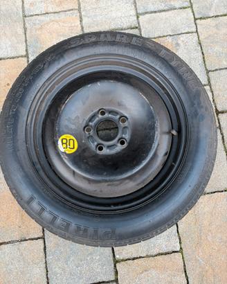 Ruotino in ferro con gomma 125/85/r16