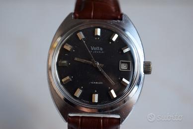 Orologio Vetta black dial vintage swiss made 240