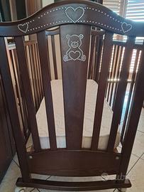 Culla in legno con materassino