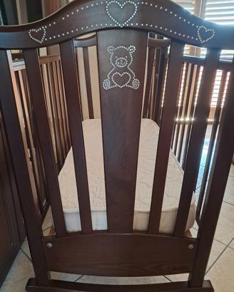 Culla in legno con materassino