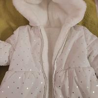 piumino pelliccia lungo reversibile bimba 