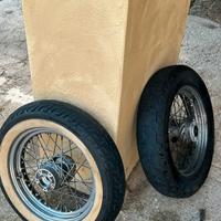Cerchi + gomme harley davison road king 1450