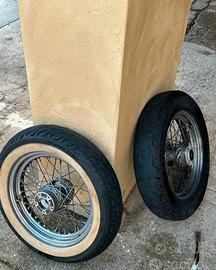 Cerchi + gomme harley davison road king 1450