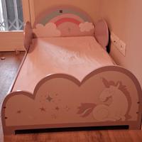 Lettino Montessori bambina con materasso