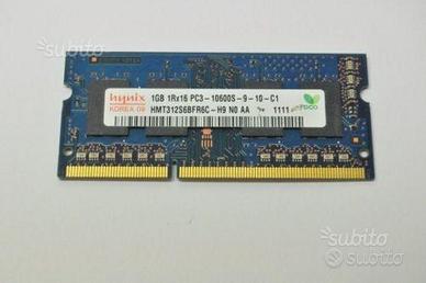Ram da 1GB 1RX16 PC3-10600S DDR3 Laptop/Mac-MINI