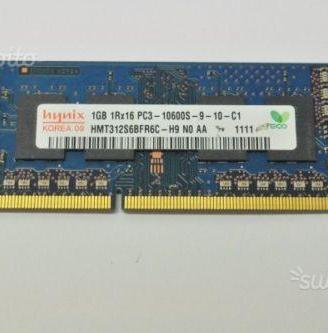 Ram da 1GB 1RX16 PC3-10600S DDR3 Laptop/Mac-MINI