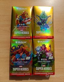 Magic Marvel 4 Mazzi Commander Collector Edition