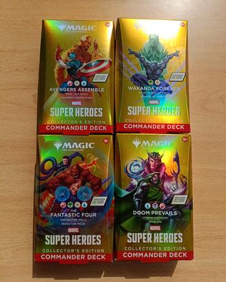 Magic Marvel 4 Mazzi Commander Collector Edition