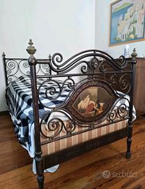 letto antico ferro battuto fine 800