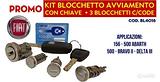 Kit blocchetto con chiavi ORIGINALE FIAT BL4018