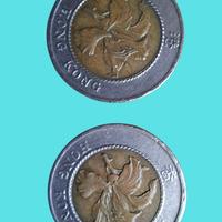 2 Monete 10 Dollari Hong Kong 1994