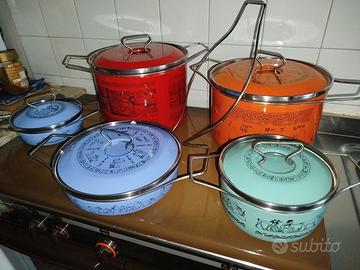 Pentole in ferro smaltato  Serie Egizia Siltal