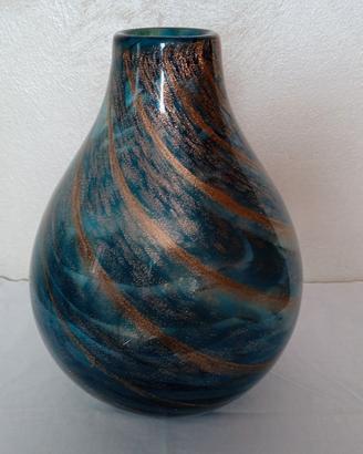 VASO BLU MURANO ORIGINALE FRATELLI TOSO