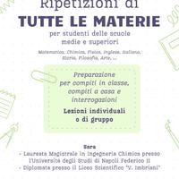 Tutor per studenti - Online/In presenza