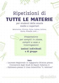 Tutor per studenti - Online/In presenza