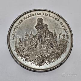 Medaglia Antica Esposizione Torino 1884 Savoia